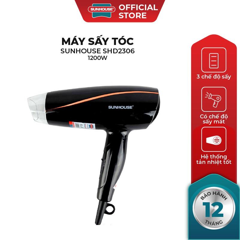 Máy sấy tóc SUNHOUSE màu đen 1200W SHD2306 - Hàng chính hãng