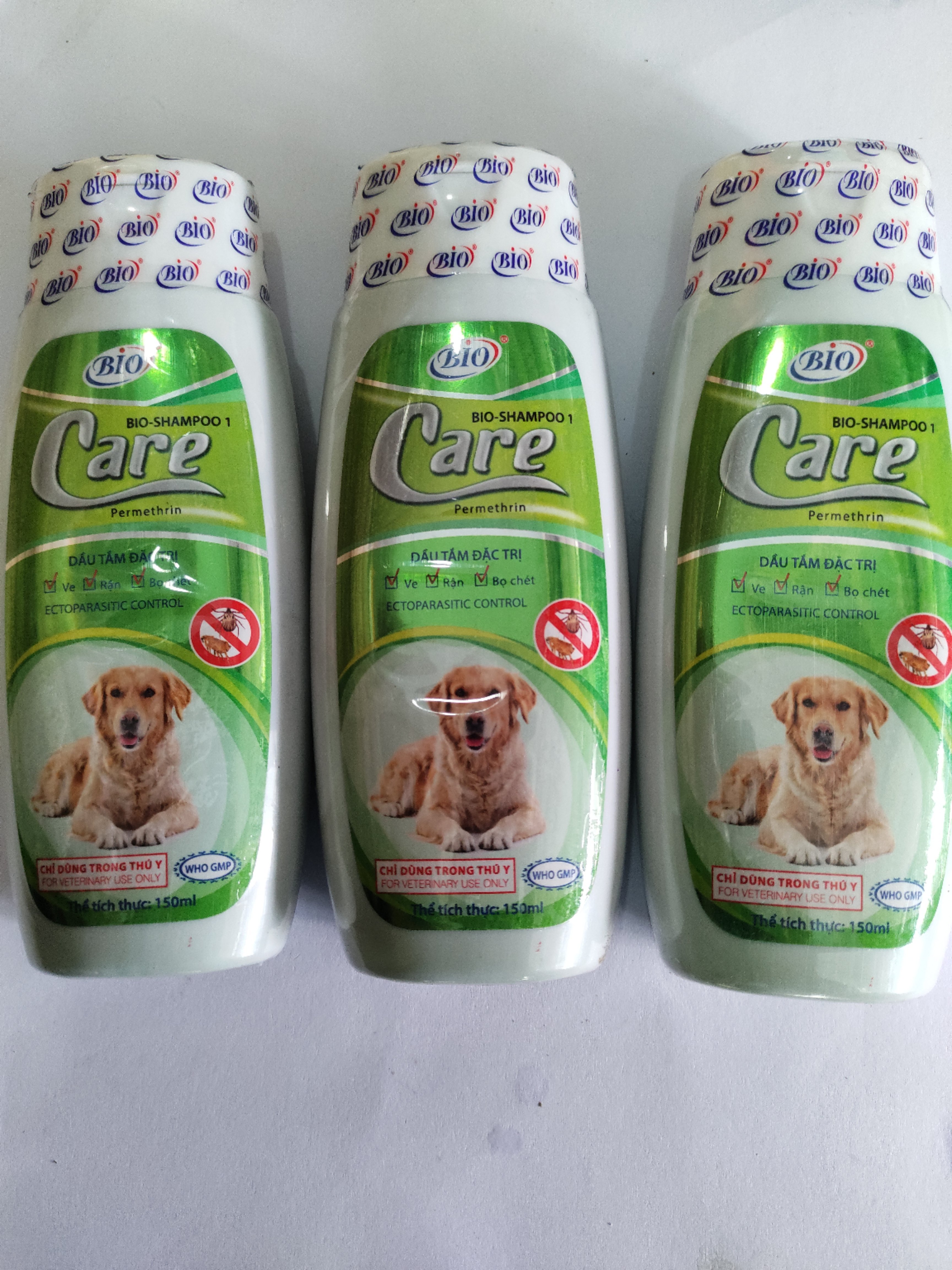 BIO CARE 150ml Dầu tắm đặc trị ve, rận, bọ chét dành cho cún