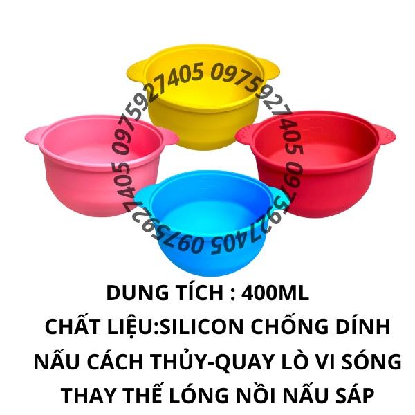Bát silicon dùng cho nồi nấu sáp chịu nhiệt chống dính tốt