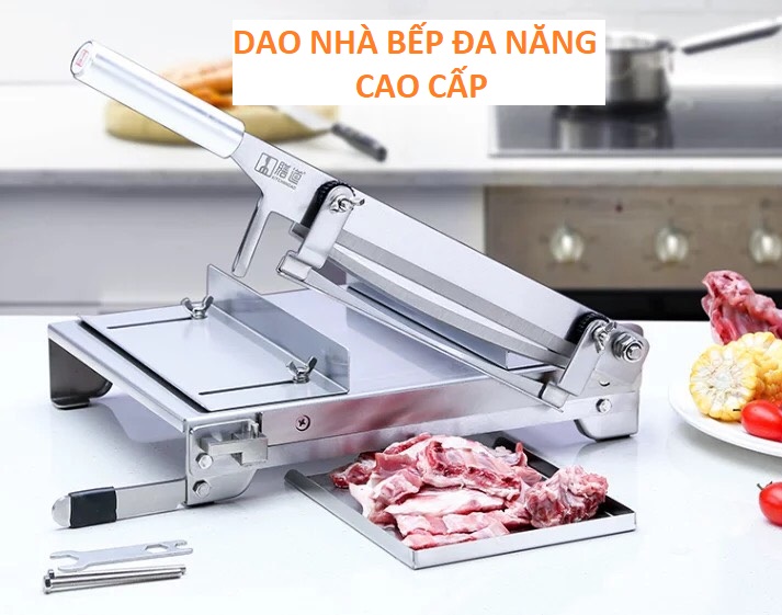 Dao Chặt Thịt Gà KD0248 - Cắt Xương, Thịt, Rau Quả, Nấm, Thuốc Bắc - Inox 430 dày 1.5mm