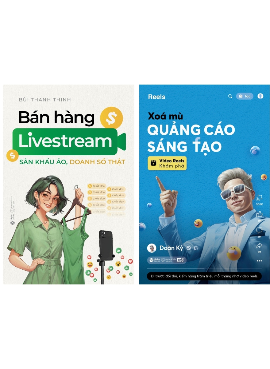 Combo Bán Hàng Livestream + Xóa Mù Quảng Cáo Sáng Tạo (Bộ 2 Cuốn) (AL)