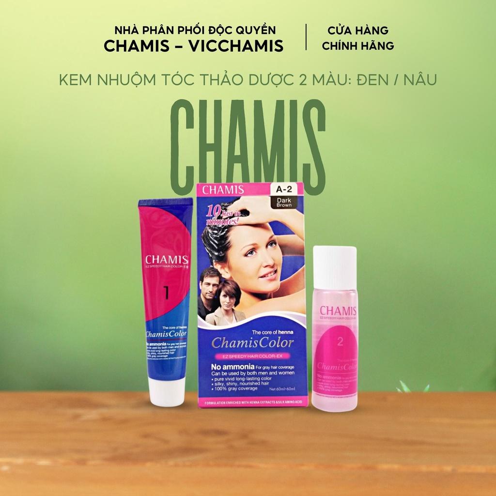 Kem nhuộm phủ tóc bạc dạng dầu gội CHAMIS