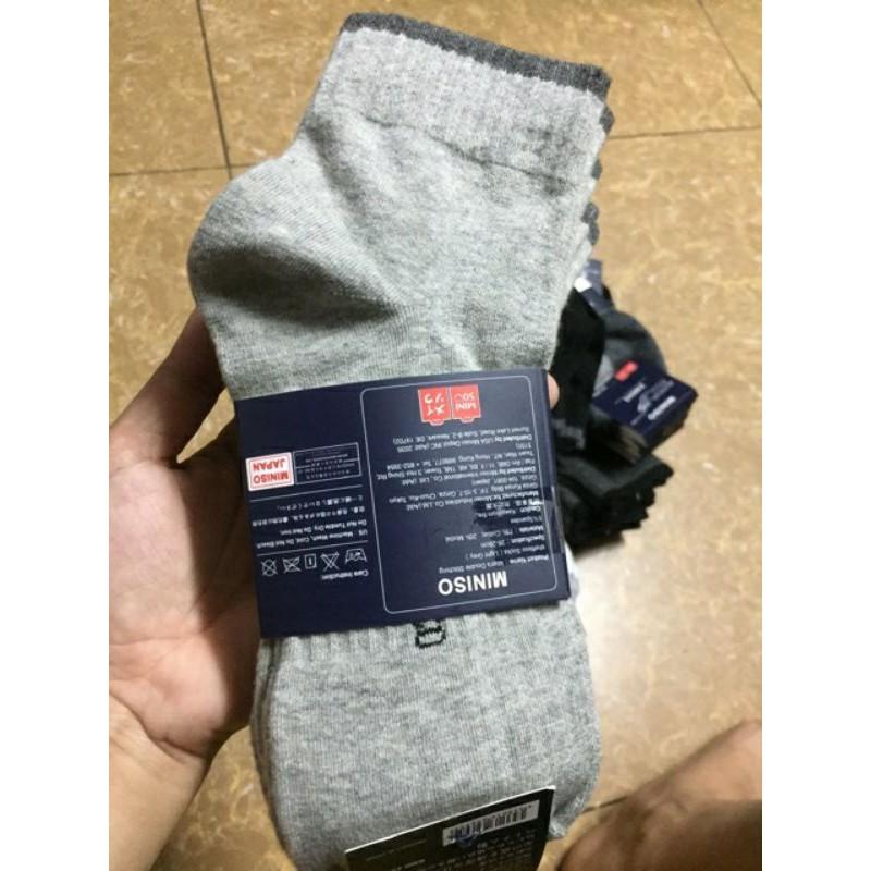 Tất nam Miniso cổ cao( hàng loại 1 đẹp, dầy rặn