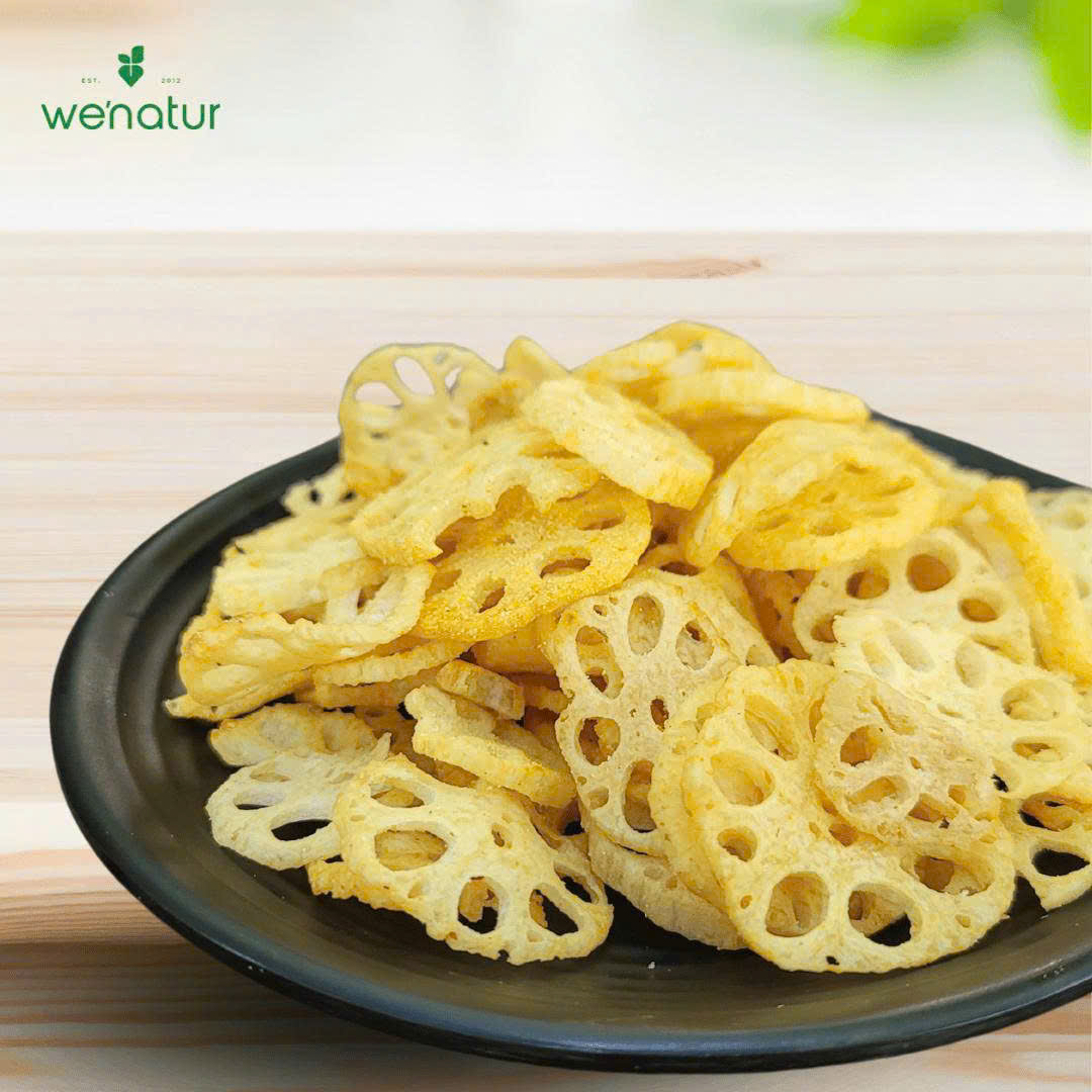Combo Snack Củ Sen We'natur (Mỗi Gói 35g) - Dinh Dưỡng Ăn Chay, Ăn Vặt, Healthy, Thưởng Trà Trái Cây