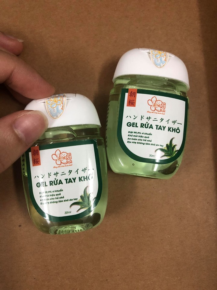 GEL RỬA TAY KHÔ ASA ZAKURA COMBO 5 CHAI