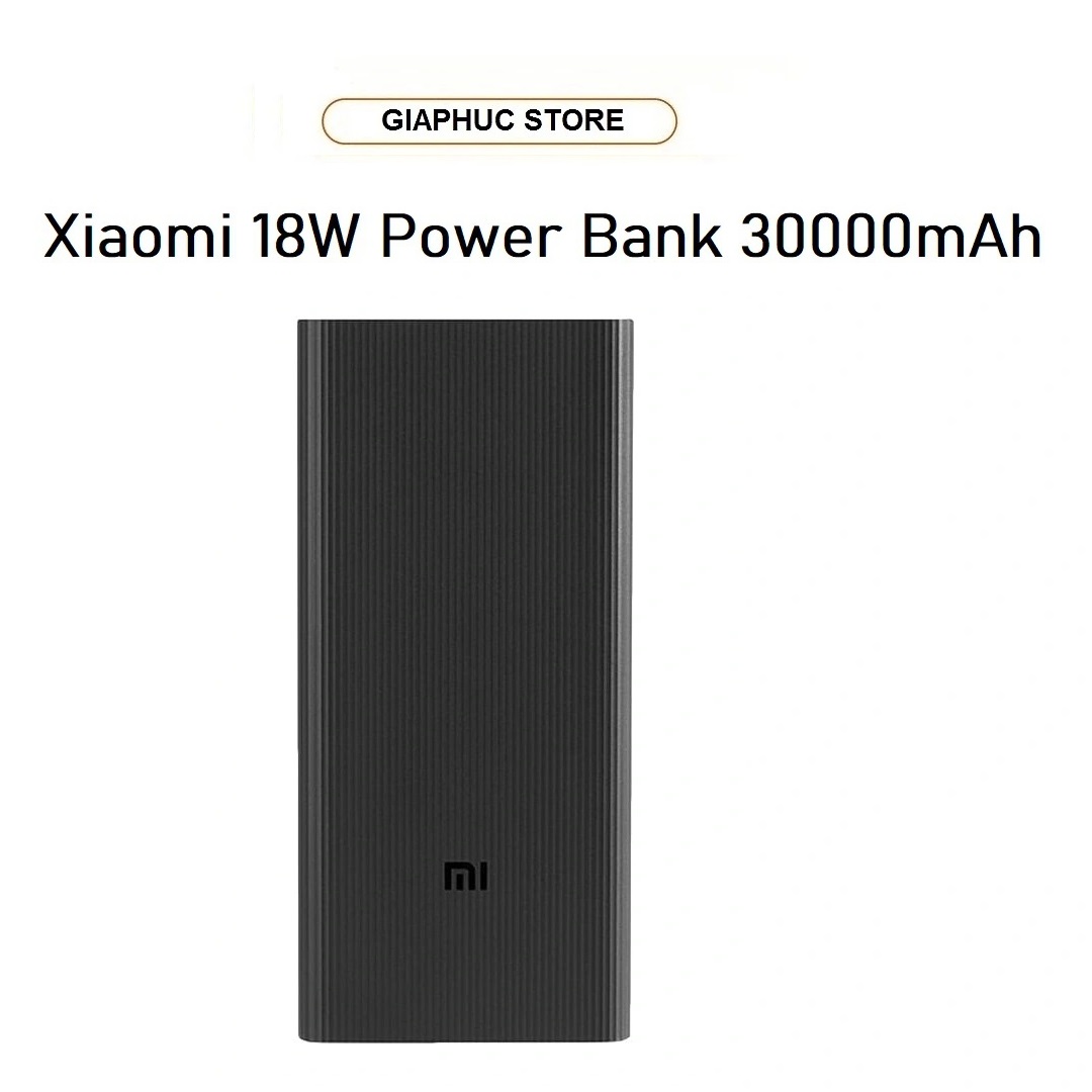 Pin sạc dự phòng Xiaomi Power Bank 3 30.000mAh 18W - Hàng Nhập Khẩu