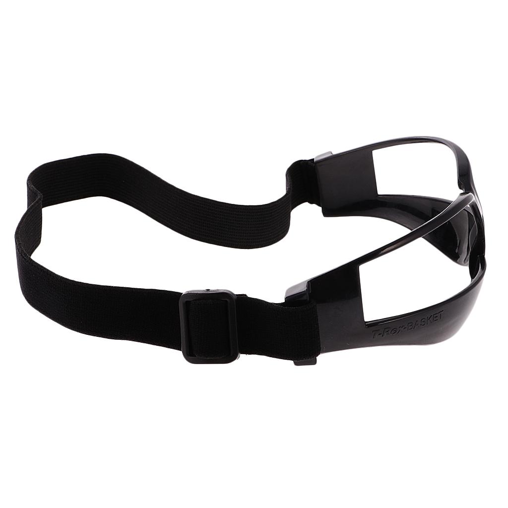 2 Pieces Basketball Goggles Dribble Specs Sport Eyewear Frame Professional Training Equipment Black