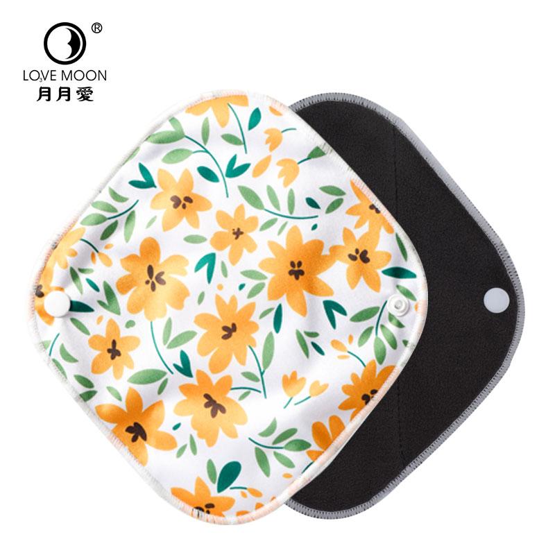 10 Chiếc Bán Buôn Hữu Cơ Than Tre Vải Kinh Nguyệt Miếng Lót Nữ Kinh Nguyệt Miếng Lót Cho Nữ Có Thể Giặt Rửa Vệ Sinh