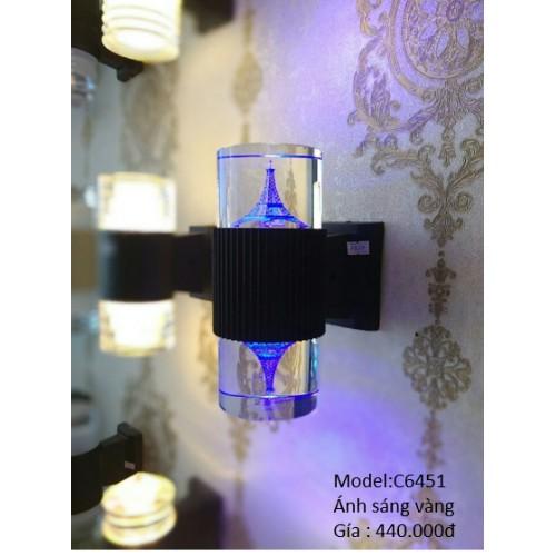 Đèn treo tường tích hợp LED pha lê 2 đầu - 6 mẫu mã, đèn cầu thang, đèn trang trí phòng khách, phòng ngủ, ban công