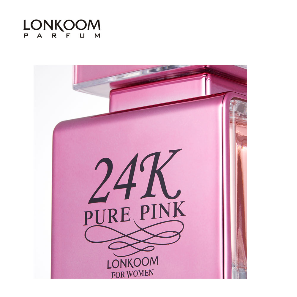 Nước Hoa nữ hương thơm trái cây và hoa cỏ LONKOOM PARFUM 24K Pink 100ml