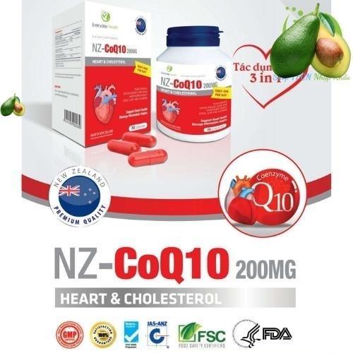 Viên uống Tim Mạch NZ- CoQ10 200mg - Cho quả tim khỏe, kiểm soát mỡ máu