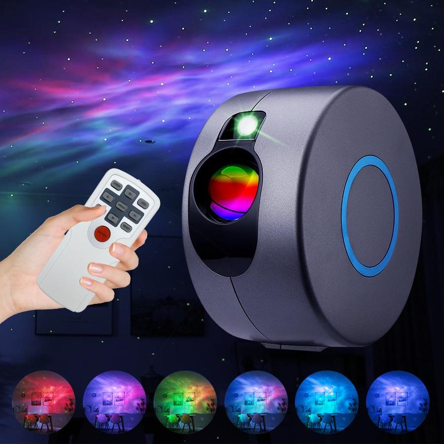 Đèn LED Chiếu Laser Hình Bầu Trời Sao 3D Nhiều Màu Sắc