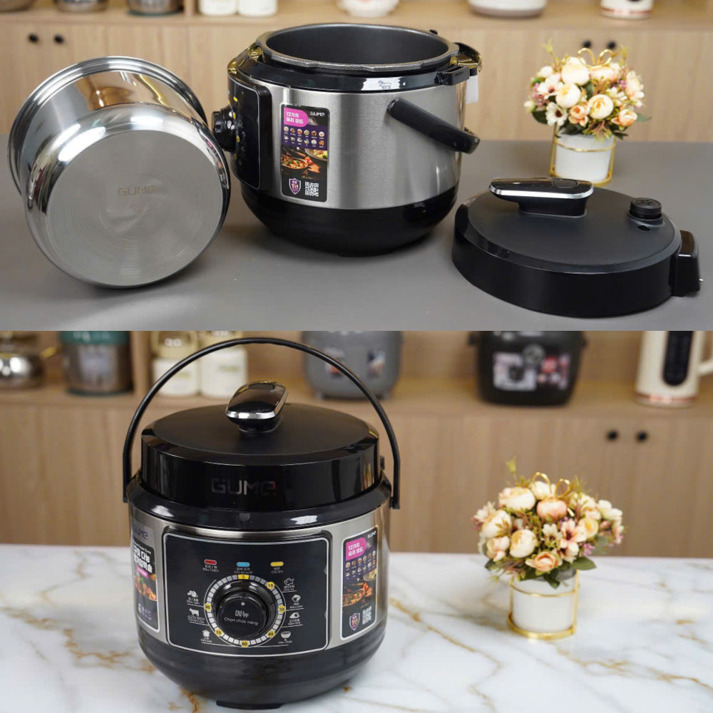 Nồi áp suất điện đa năng Gu Me Hàn Quốc GM-PC2838 dung tích 6L, công suất 1000W - Hàng chính hãng