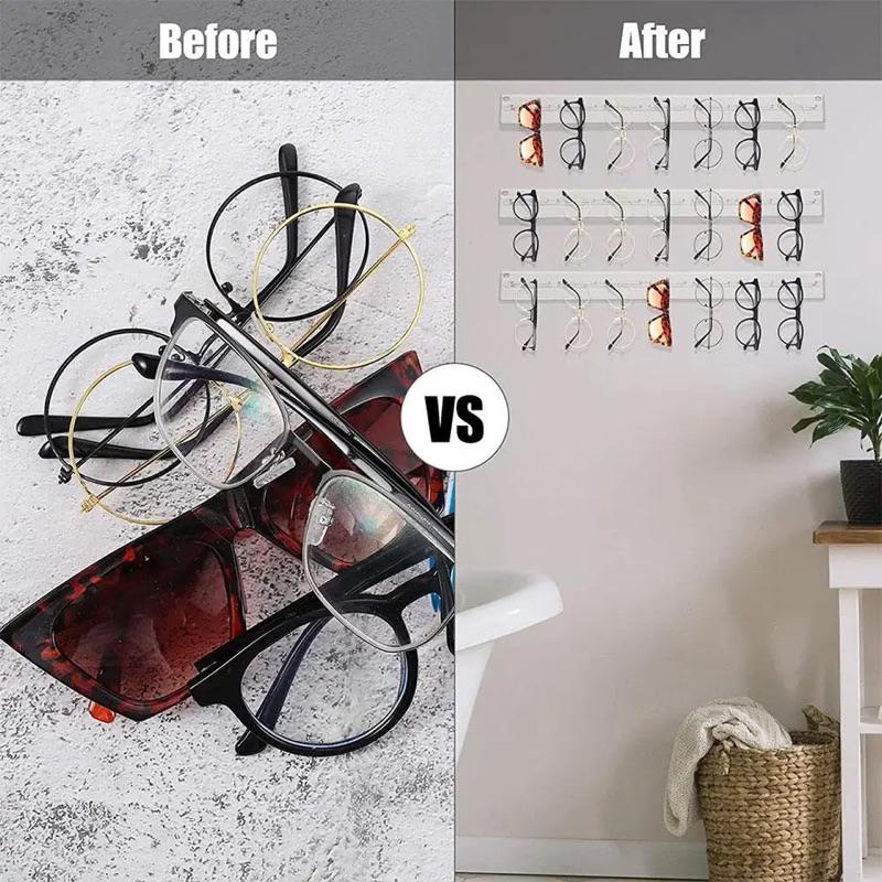 Kệ mica Treo Tường trưng bày Kính Mát, Acrylic treo mắt kính, Giá Đỡ Treo Kính, Giá Kệ Trang Sức - 2 tầng