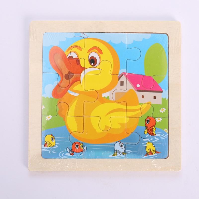 Đồ chơi gỗ thông minh 9 mảnh viền gỗ combo 15 ảnh bộ tranh ghép hình trò chơi thông minh cho bé từ 1 đến 2 tuổi