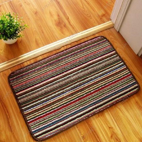 Combo 2 thảm chân sọc kẻ đế chống trơn
