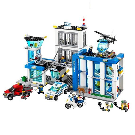 Bộ Đồ Chơi Lắp Ghép Kiểu LEGO Mô Hình Đồn Cảnh Sát Urban Police BELA 10424 Với 890 Chi Tiết