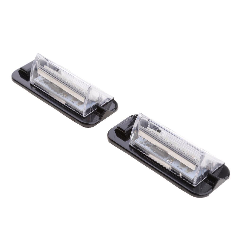 2 Pieces Number License Plate LED Light Lamp For Audi VW Jetta MK6