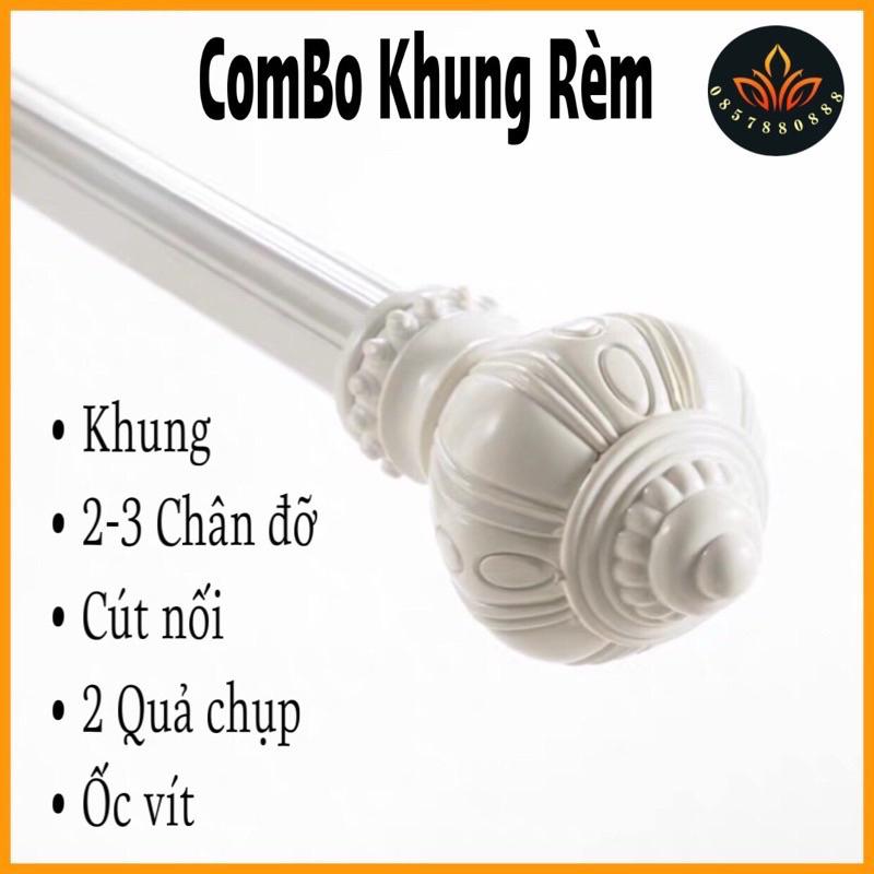 Thanh treo rèm,Ray treo rèm cửa,Khung rèm 2 lớp, Ống sào treo rèm