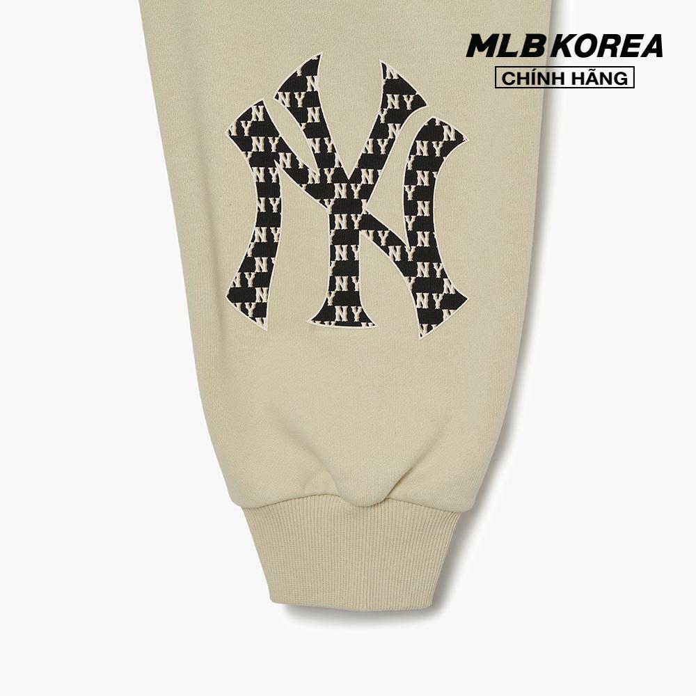 MLB - Quần jogger unisex lưng thun Classic Monogram Clipping Big Logo 3APTM0831-50NBL