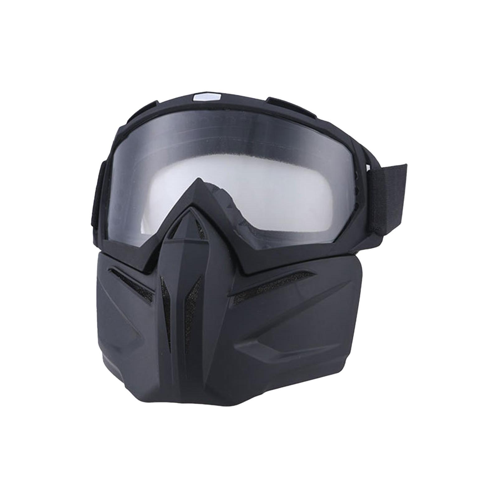 Motorcycle Riding Goggles Glasses with Face Windproof Road Bike Goggles for Outdoor Sports Biking Motorcycling Skiing Snowmobile