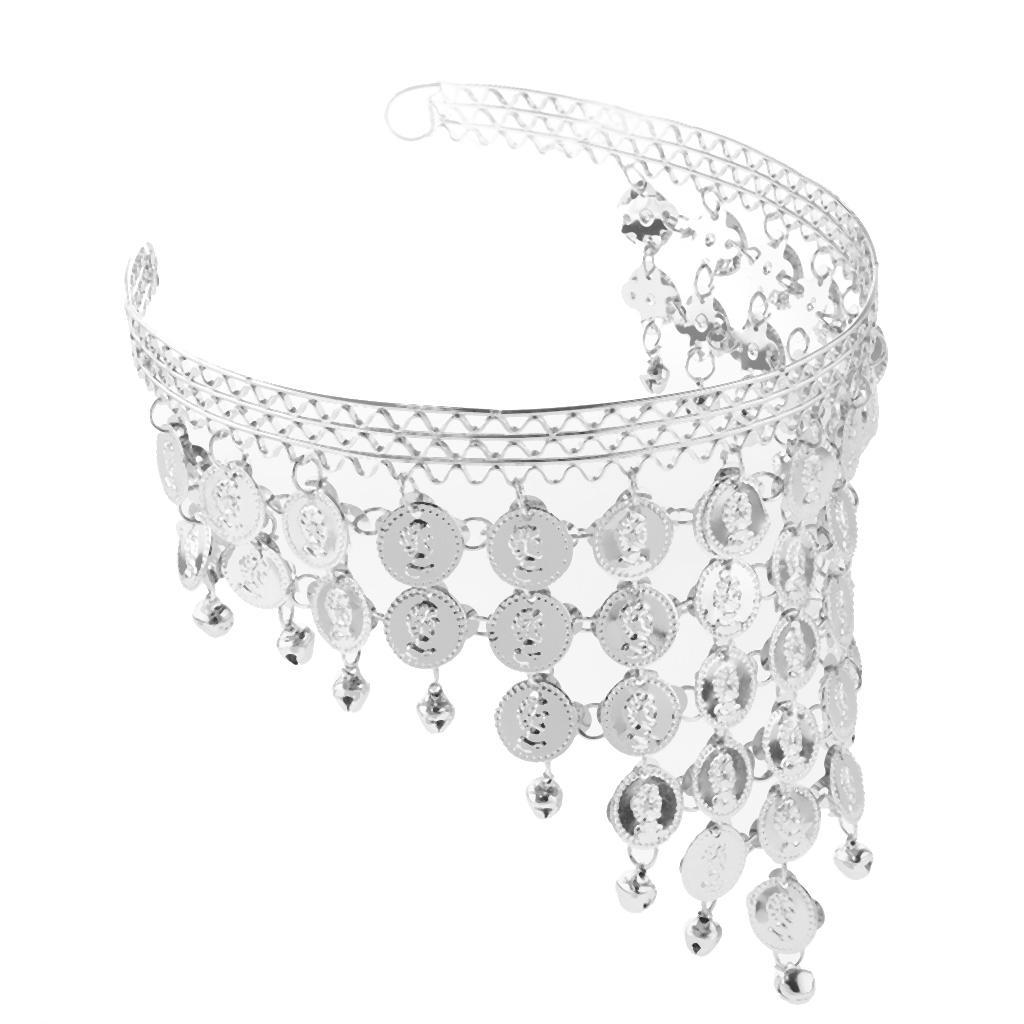 Belly Dance Jewelry Set Head Band Earrings Bracelet Necklace Bridal Jewelry