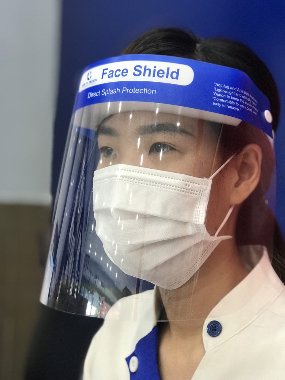 Mặt nạ chống nước bọt , chống dịch - Tấm chắn mặt nạ bảo hộ ,chống giọt bắn