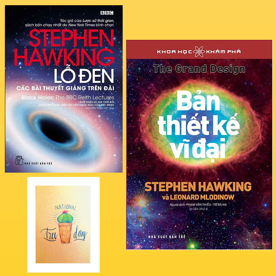 Combo Bản Thiết Kế Vĩ Đại và Lỗ Đen: Các Bài Diễn Thuyết Trên Đài ( Tặng Kèm Sổ Tay Xương Rồng)