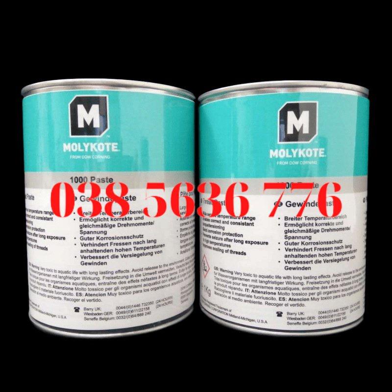 Dow Corning Molykote 1000 Paste, Dầu Mỡ Bôi Trơn Chịu Nhiệt Độ Cao Chất, Chống Kẹt