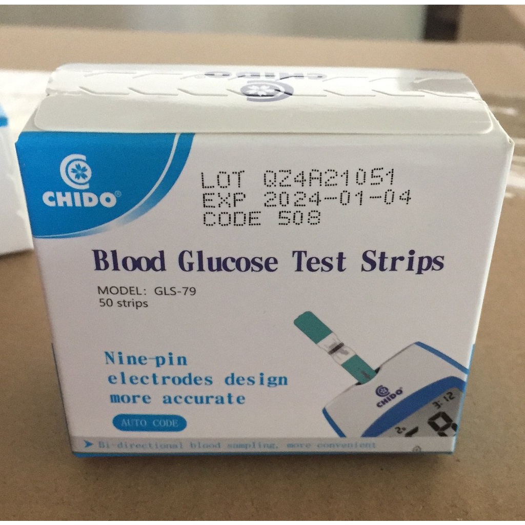 Máy đo đường huyết test thử tiểu đường Chido GLM-79 - công nghệ Nhật Bản độ chính xác cao