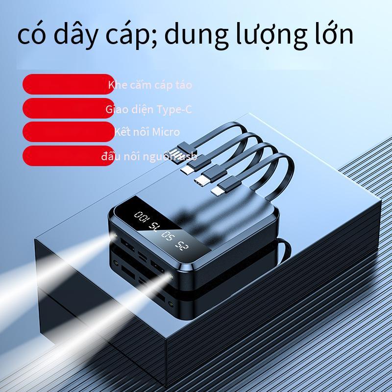 Đảm bảo chất lượng sạc kho báu màn hình kỹ thuật số mini dung lượng lớn 20000 mAh dòng khép kín cung cấp năng lượng di động quà tặng in logo sạc nhanh