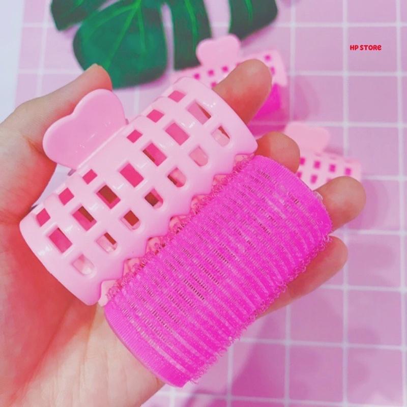 Kẹp Tim + Lô Gai Nhiều Màu Đẹp Uốn Tóc Có Kẹp Trái Tim