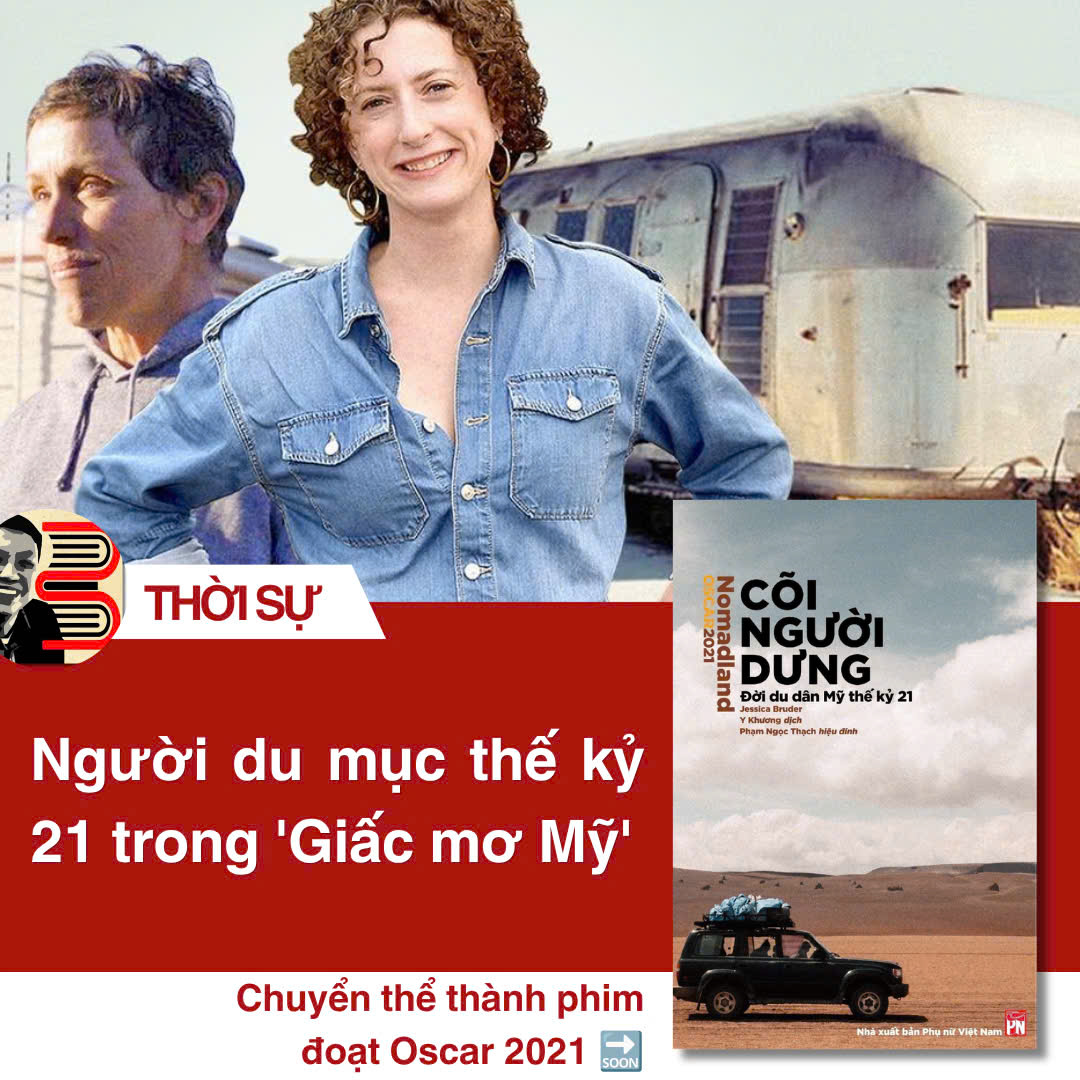 Tiểu thuyết được dịch ra 25 ngôn ngữ, chuyển thể thành phim đặt giải Oscar 2021 CÕI NGƯỜI DƯNG  Jessica Bruder - Y Khương dịch - NXB Phụ Nữ  bìa mềm