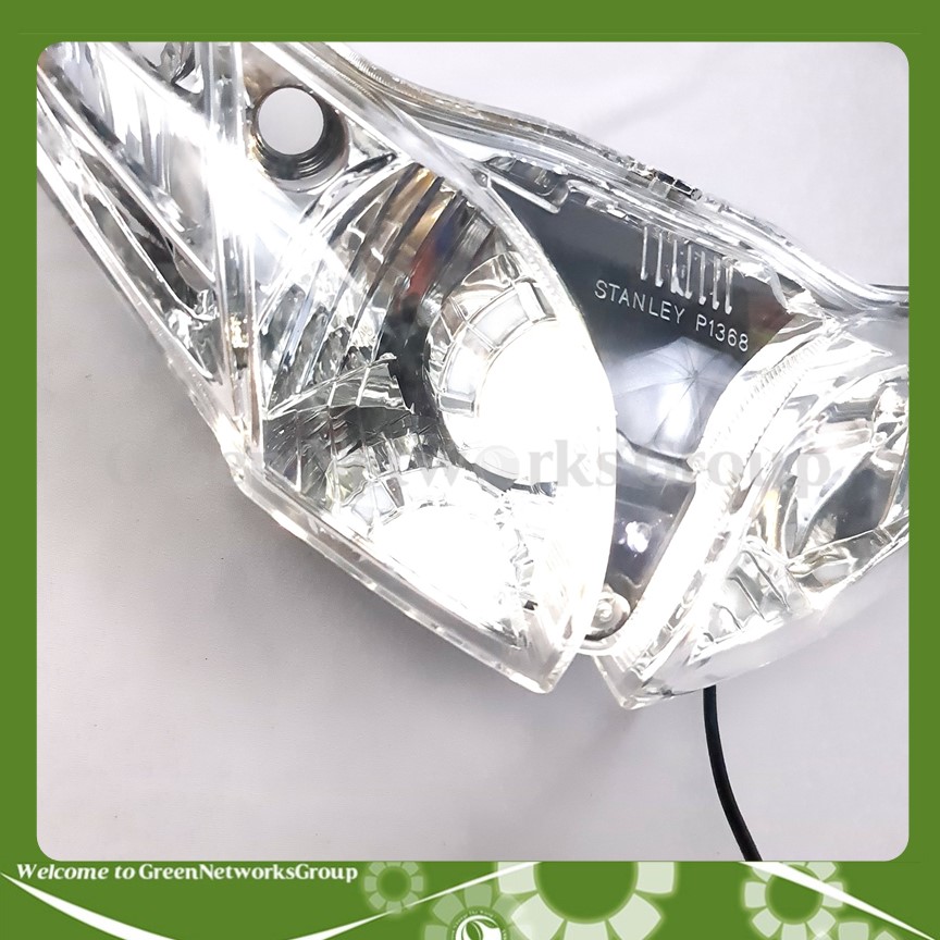 Hình ảnh Bộ đèn pha bi cầu mắt cú dành cho xe Jupiter MX ( 4 chế độ ) chớp trắng , cos pha trắng , led màu Green Networks Group