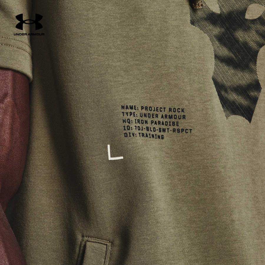 Áo thun tay dài thể thao nam Under Armour Project Rock Terry - 1370465-361