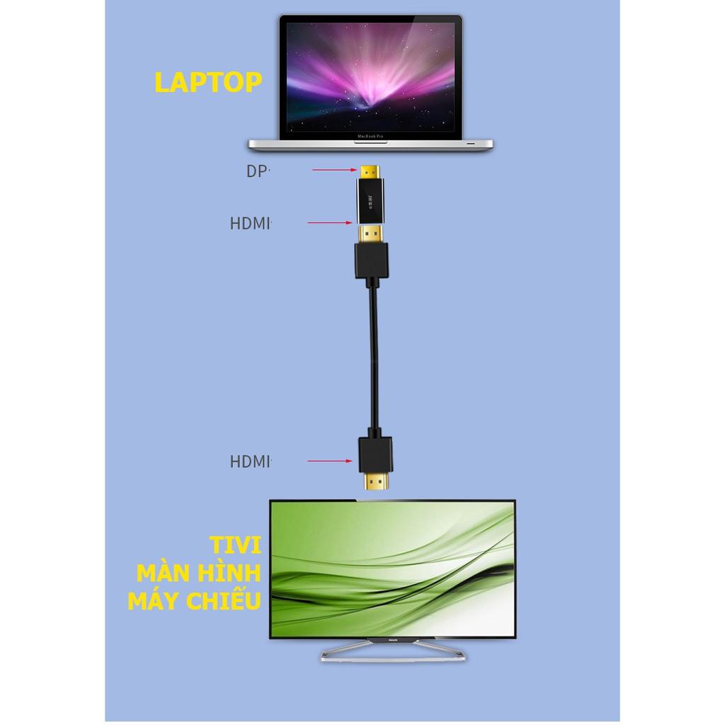 Đầu chuyển Displayport ra HDMI hỗ trợ 4K30hz/ 4k60hz/ 4k120hz - Hồ Phạm