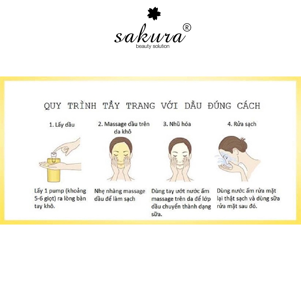 Dầu Tẩy Trang Sakura Cleansing Oil