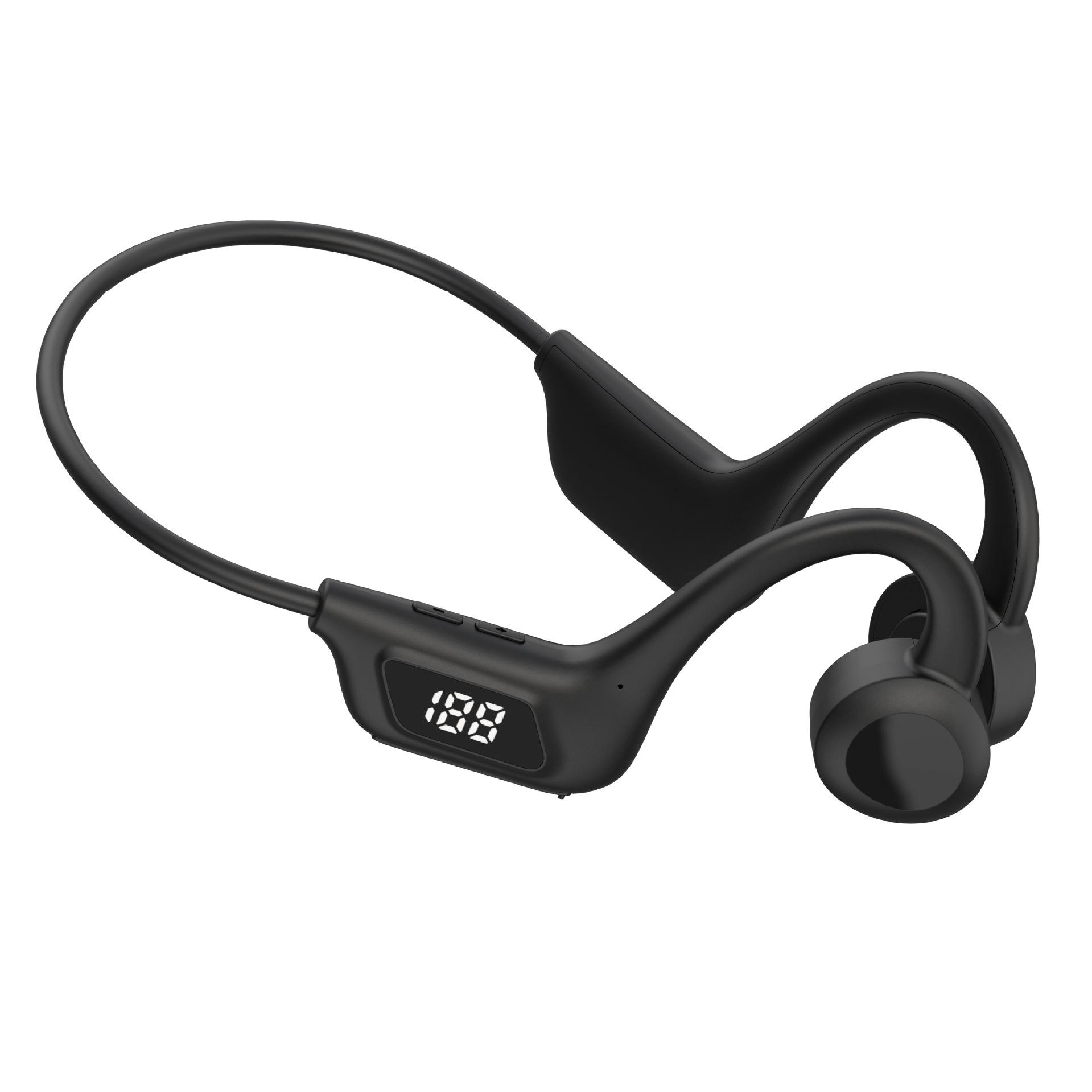 Tai nghe thể thao dẫn điện xương tai nghe không dây bluetooth 5.2 tai nghe giảm tiếng ồn không thấm nước Mic MP3 Hỗ trợ SD