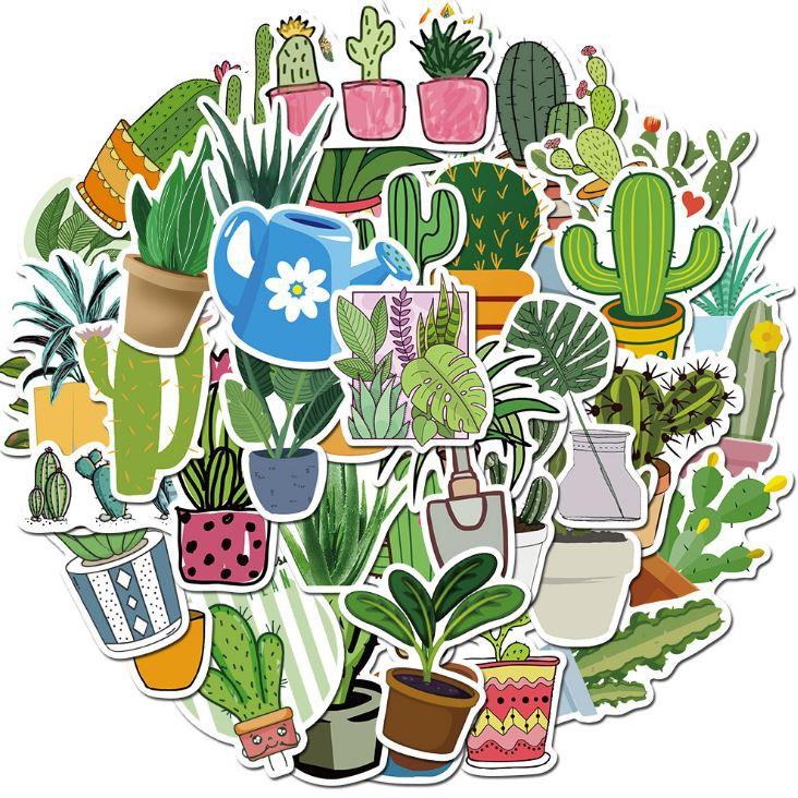 Sticker dán cao cấp CÂY KIỂNG Cực COOL ms#86