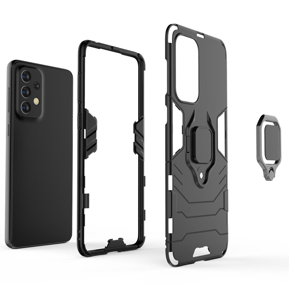 Ốp lưng dành cho Samsung A33 5G chống sốc iron man kèm nhẫn iring Bảo vệ camera và chống xem video tiện lợi