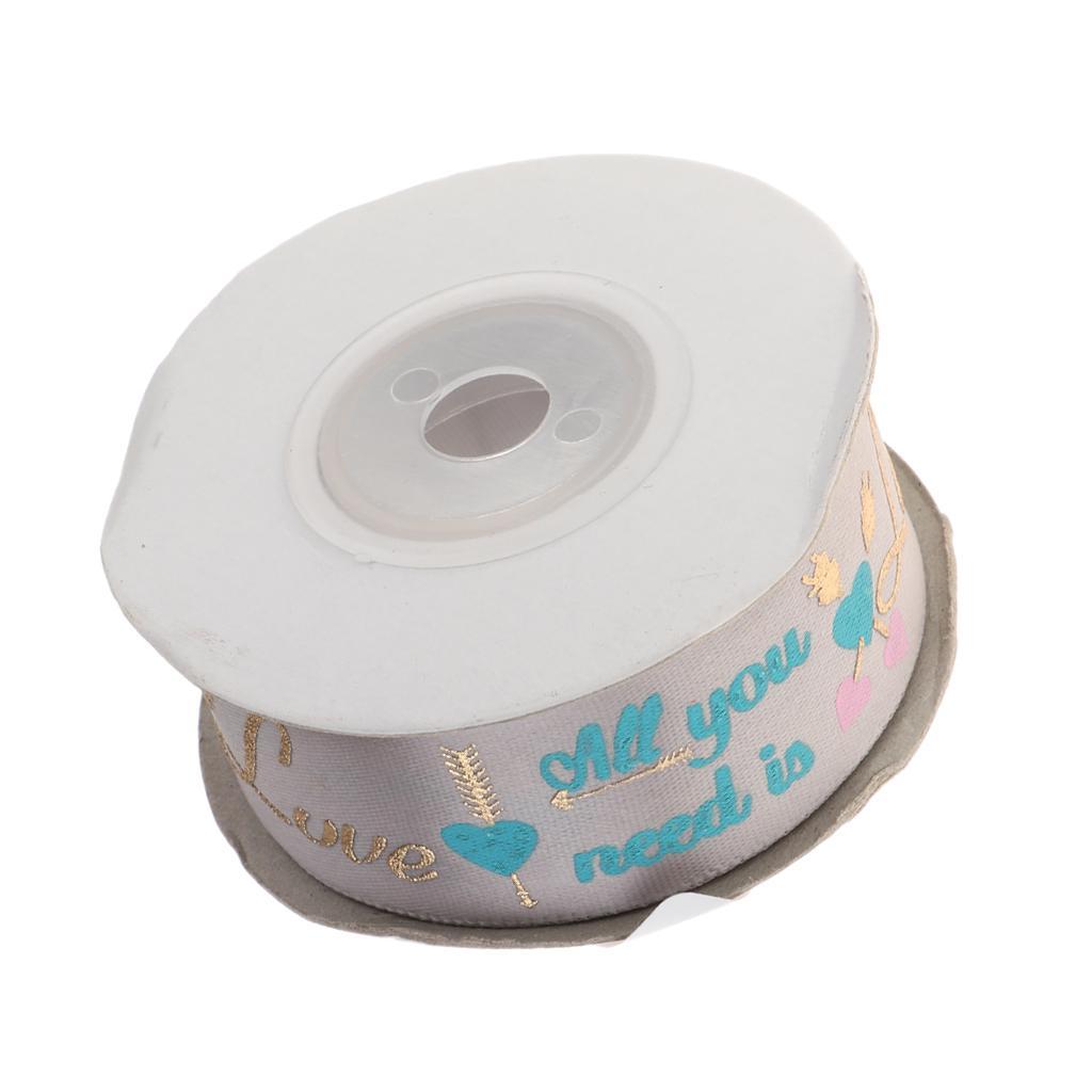 10 Yards Fabric Ribbon Roll Gift Package Craft Cake Wrapping Belt Tape