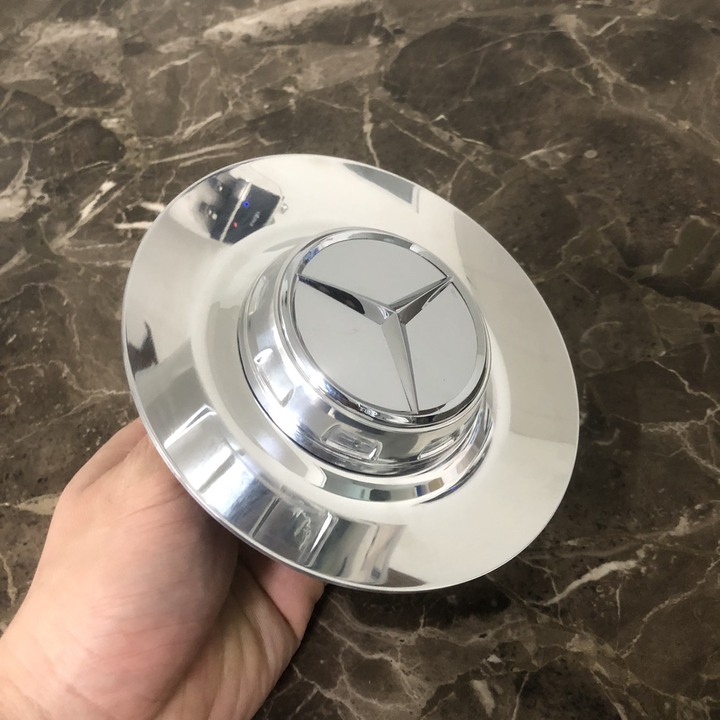 Logo chụp mâm, ốp lazang thiết kế cho bánh xe ô tô một số dòng Maybach TY-165, chất liệu hợp kim nhôm nhựa ABS