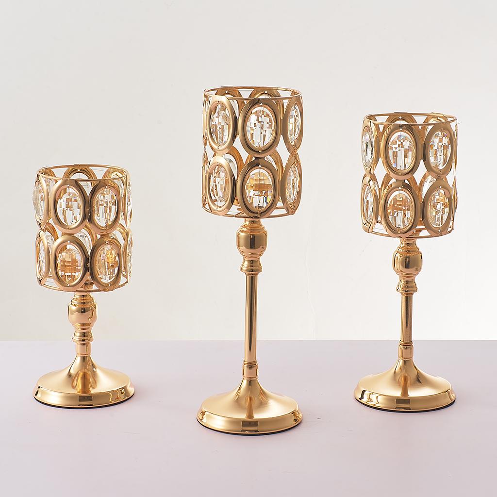 Mosaic Crystal Candle Holder Tea Light Candelabra Wedding Party Centerpieces