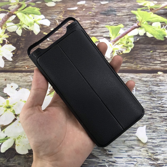 Ốp lưng dành cho SamSung Galaxy A80 silicon giả da, chống sốc Auto Focus - Hàng Chính Hãng