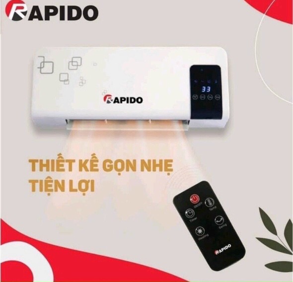 Sưởi Gốm Rapido ĐIỆN TỬ CÓ ĐIỀU KHIỂN CAO CẤP