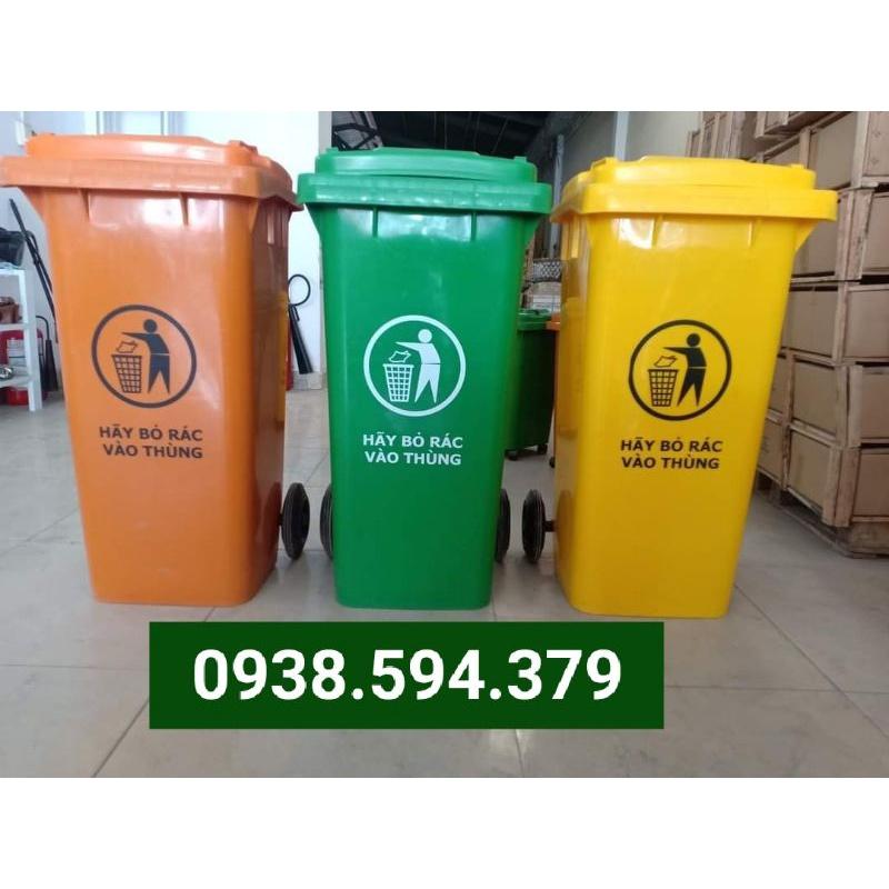 Thùng rác nhựa công cộng 240L ngoài trời