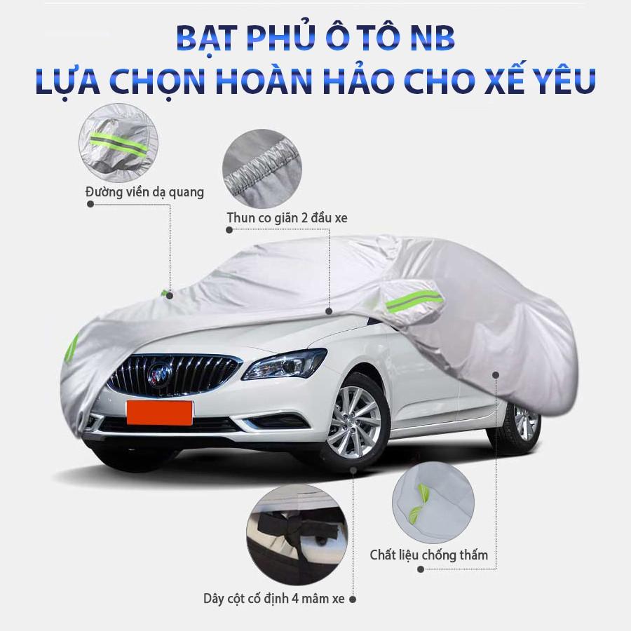 Bạt Phủ Ô Tô NB 4 Chỗ Lớn Size 2Xl Chống Thấm Nước Nhập Khẩu Chính Hãng