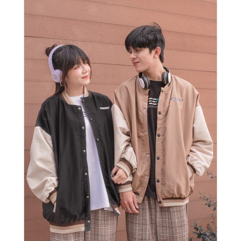 Áo Khoác Dù Bomber 2 Lớp Unisex Nam Nữ Mặc Đẹp, Bên Trong Lót Vải Dù Thấm Hút Mồ Hôi Kd019