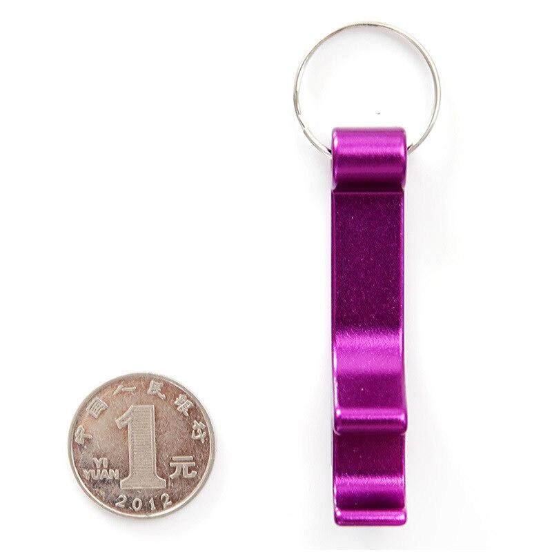 1pc Creative Multi - functional Colorful Opener Portable Key Holder Beverage Beer Bottle Opener
