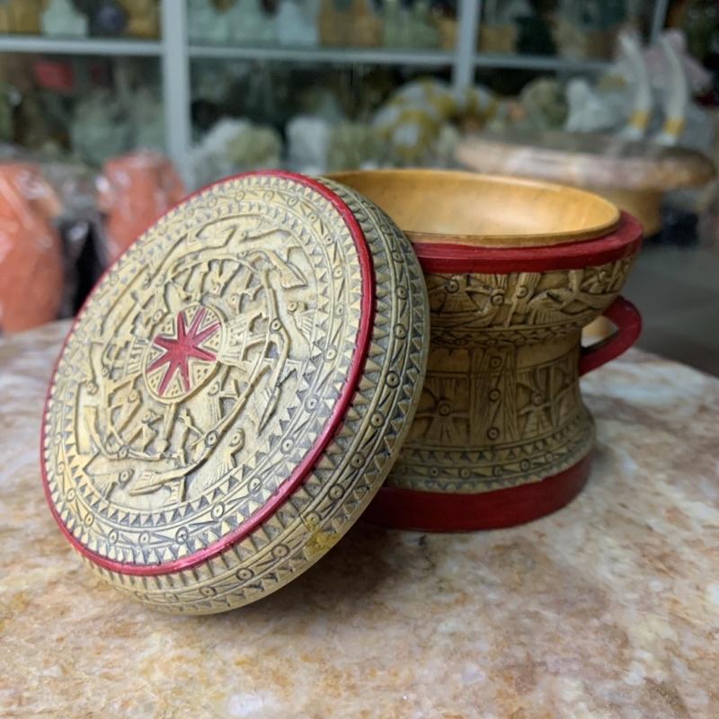 Trống Đồng Đá Hoa Cương - cao 8cm